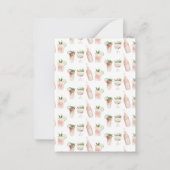 Einladung zum Junggeselinnen-Abschied von Aquarell (Rückseite)