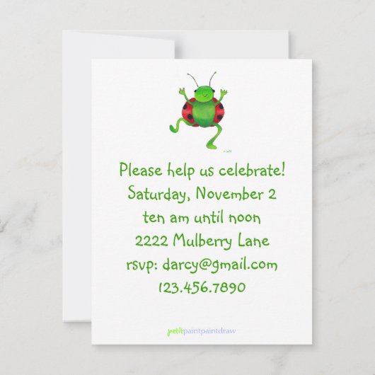 Einladung zum Käfer (Rückseite)