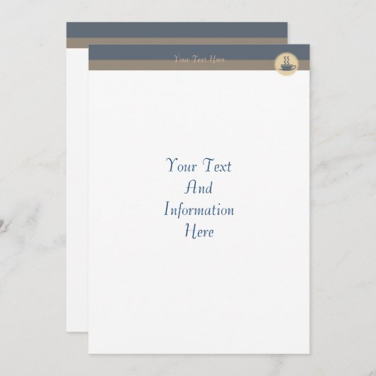 Einladung zum Kaffee (Vorne/Hinten)