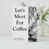 Einladung zum Kaffee (Stehend Vorderseite)