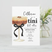 Einladung zum Kaffee-Cocktail-Geburtstag mit schwa (Stehend Vorderseite)