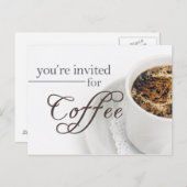 Einladung zum Kaffee (Elegant) (Vorne/Hinten)