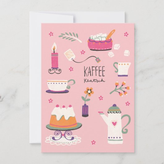 Einladung zum Kaffeklatsch (Vorderseite)