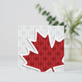 Einladung zum kanadischen Ahornblatt (Stehend Vorderseite)