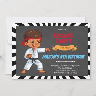 Einladung zum Karate für afrikanischen Jungen