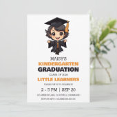 Einladung zum Kindergarten Abschluss (Stehend Vorderseite)