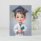 Einladung zum Kindergarten Abschluss (Stehend Vorderseite)