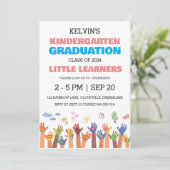 Einladung zum Kindergarten Abschluss (Stehend Vorderseite)