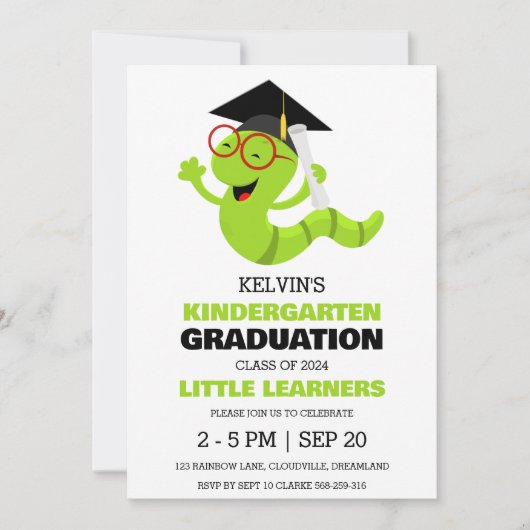 Einladung zum Kindergarten Abschluss (Vorderseite)