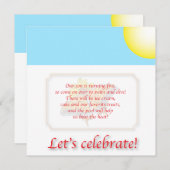 Einladung zum Kindergeburtstag (Vorne/Hinten)