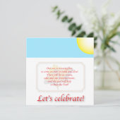 Einladung zum Kindergeburtstag (Stehend Vorderseite)