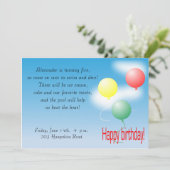 Einladung zum Kindergeburtstag (Stehend Vorderseite)