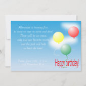 Einladung zum Kindergeburtstag (Vorderseite)