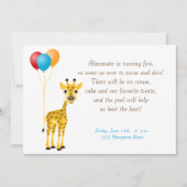 Einladung zum Kindergeburtstag (Vorderseite)