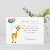 Einladung zum Kindergeburtstag (Stehend Vorderseite)