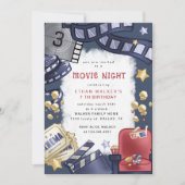 Einladung zum Kindergeburtstag der Filmabend (Vorderseite)