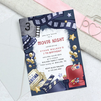 Einladung zum Kindergeburtstag der Filmabend