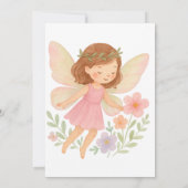 Einladung zum Kindergeburtstag mit Fairy-Themed (Rückseite)