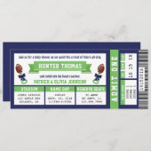 Einladung zum Kinderspielhaus, blau, grün (Vorne/Hinten)