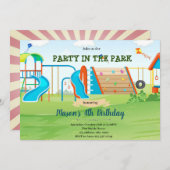 Einladung zum Kinderspielplatz (Vorne/Hinten)