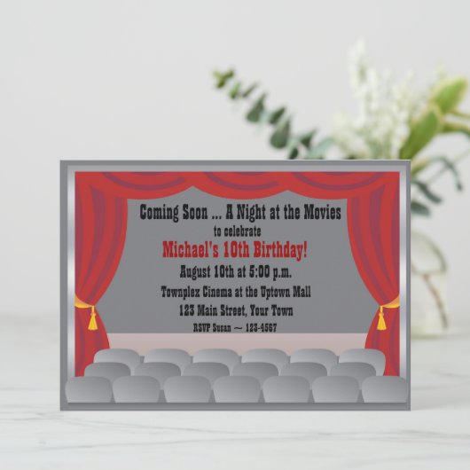 Einladung zum Kino (Stehend Vorderseite)