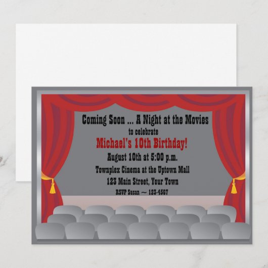 Einladung zum Kino (Vorne/Hinten)