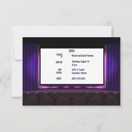 Einladung zum Kinoabend (Rückseite)