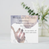 Einladung zum Kirchenjubiläum (Stehend Vorderseite)