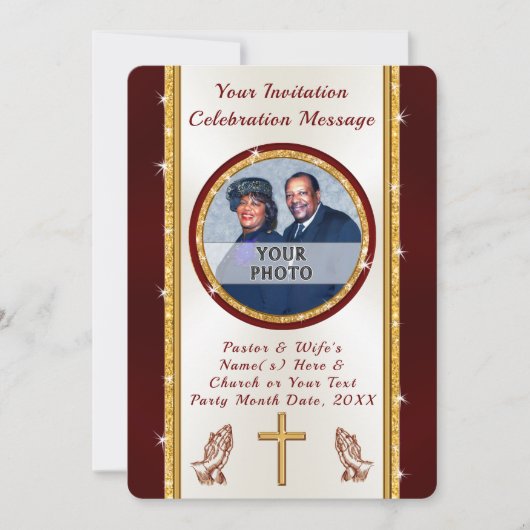 Einladung zum Kirchenjubiläum oder zu jeder Gelege (Vorderseite)