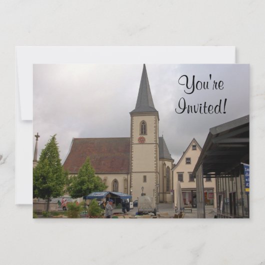 Einladung zum Kirchenplatz (Vorderseite)