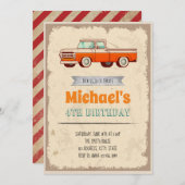 Einladung zum klassischen AutoGeburtstag (Vorne/Hinten)