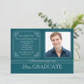 Einladung zum klassischen Double Frame Abschluss (Stehend Vorderseite)