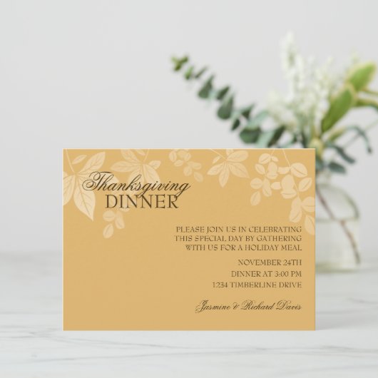 Einladung zum klassischen Erntedank (Stehend Vorderseite)