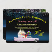 Einladung zum klassischen Geburtstag (Vorne/Hinten)