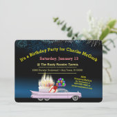 Einladung zum klassischen Geburtstag (Stehend Vorderseite)