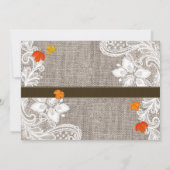 Einladung zum kleinen Pumpkin Baby Duschbad, Burla (Rückseite)