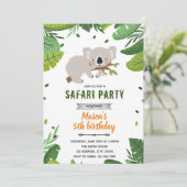 Einladung zum Koala Safari-Zoo (Stehend Vorderseite)