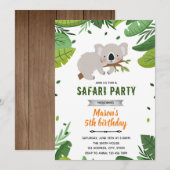 Einladung zum Koala Safari-Zoo (Vorne/Hinten)