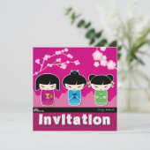 Einladung zum Kokeshi-Platz (Stehend Vorderseite)