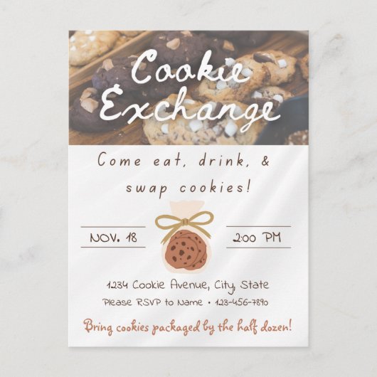 Einladung zum Koksaustausch Postkarte (Vorderseite)