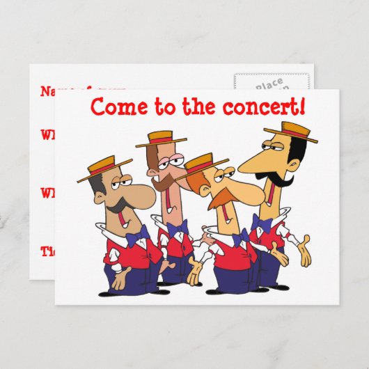 Einladung zum Konzert (Vorne/Hinten)