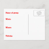 Einladung zum Konzert (Rückseite)