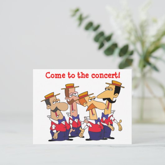 Einladung zum Konzert (Stehend Vorderseite)
