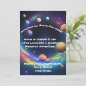 Einladung zum kosmischen Geburtstag (Stehend Vorderseite)