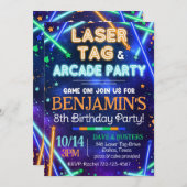 Einladung zum Laser-Tag-Arcade-System, Glow-Laser- (Vorne/Hinten)