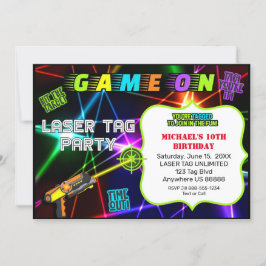 Einladung zum Laser Tag Birthday