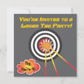 Einladung zum Laser Tag Geburtstag (Rückseite)