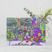 Einladung zum Laser Tag Geburtstag (Stehend Vorderseite)