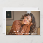 Einladung zum lässigen Schreiben von Graduate 2 Fo (Vorderseite)