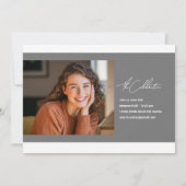 Einladung zum lässigen Schreiben von Graduate 2 Fo (Rückseite)